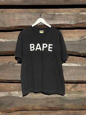 Bape A Bathing Ape General Ursus Black Big Logo T-shirt Tee Bape A Bathing Ape General Ursus Black Big Logo T-shirt Tee