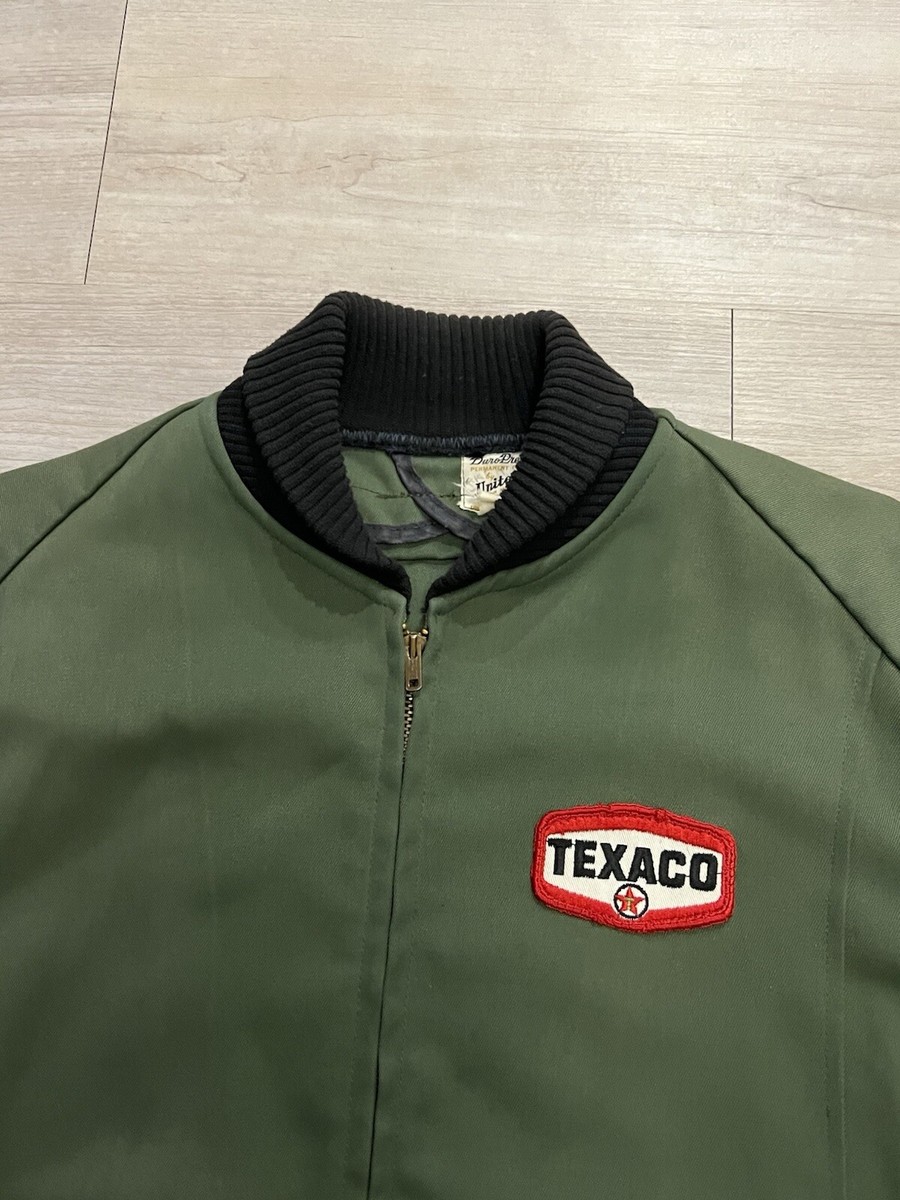 Vintage 60s Texaco Service Station Jacket Embroidered Work Uniform 