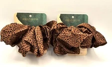 Kristin Ess Hair: The Oversized Satin Scrunchie Cheetah -2 Pk. New!