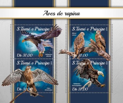Birds of Prey MNH Stamps 2018 São Tomé and Príncipe M/S | eBay