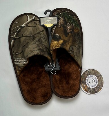 Camo Moccasin Slippers Realtree Mens Slippers Realtree Xtra