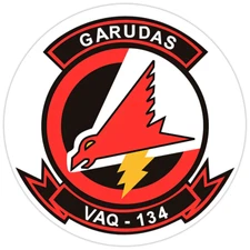 VAQ-134 'Garudas' Bumper Sticker Military Vinyl Soldier Decal 5"