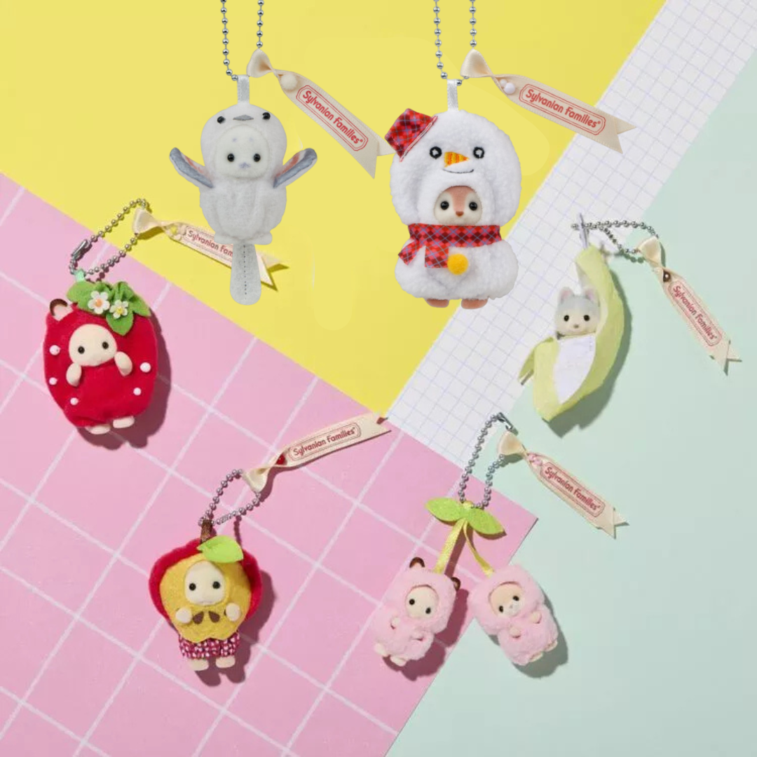 Sylvanian Families Baby Seal Long Tailed Keychain
