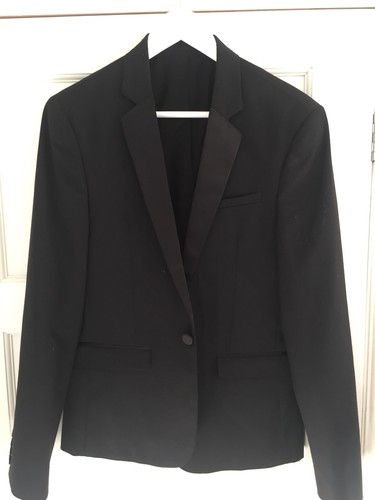 mens asos black tuxedo dinner suit jacket 38