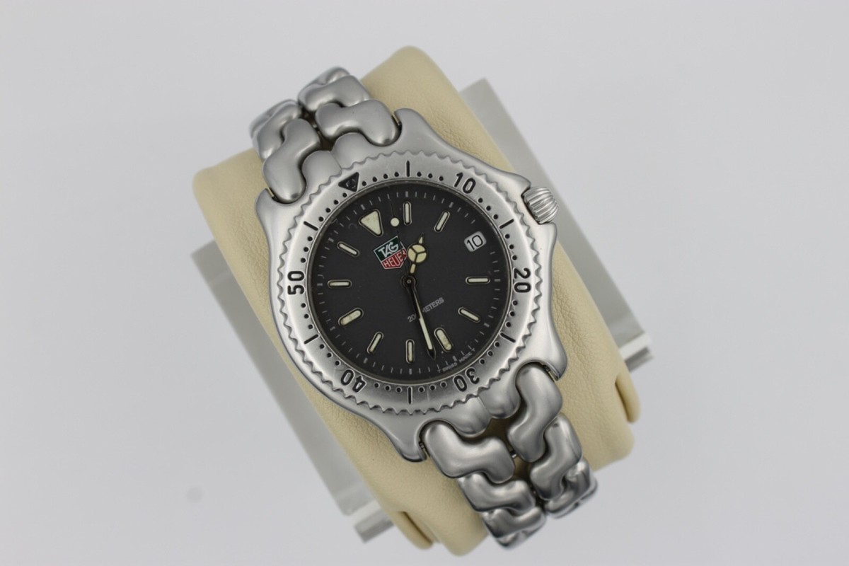 Tag Heuer Mens SEL Series Watch Link Gray Silver BA0421