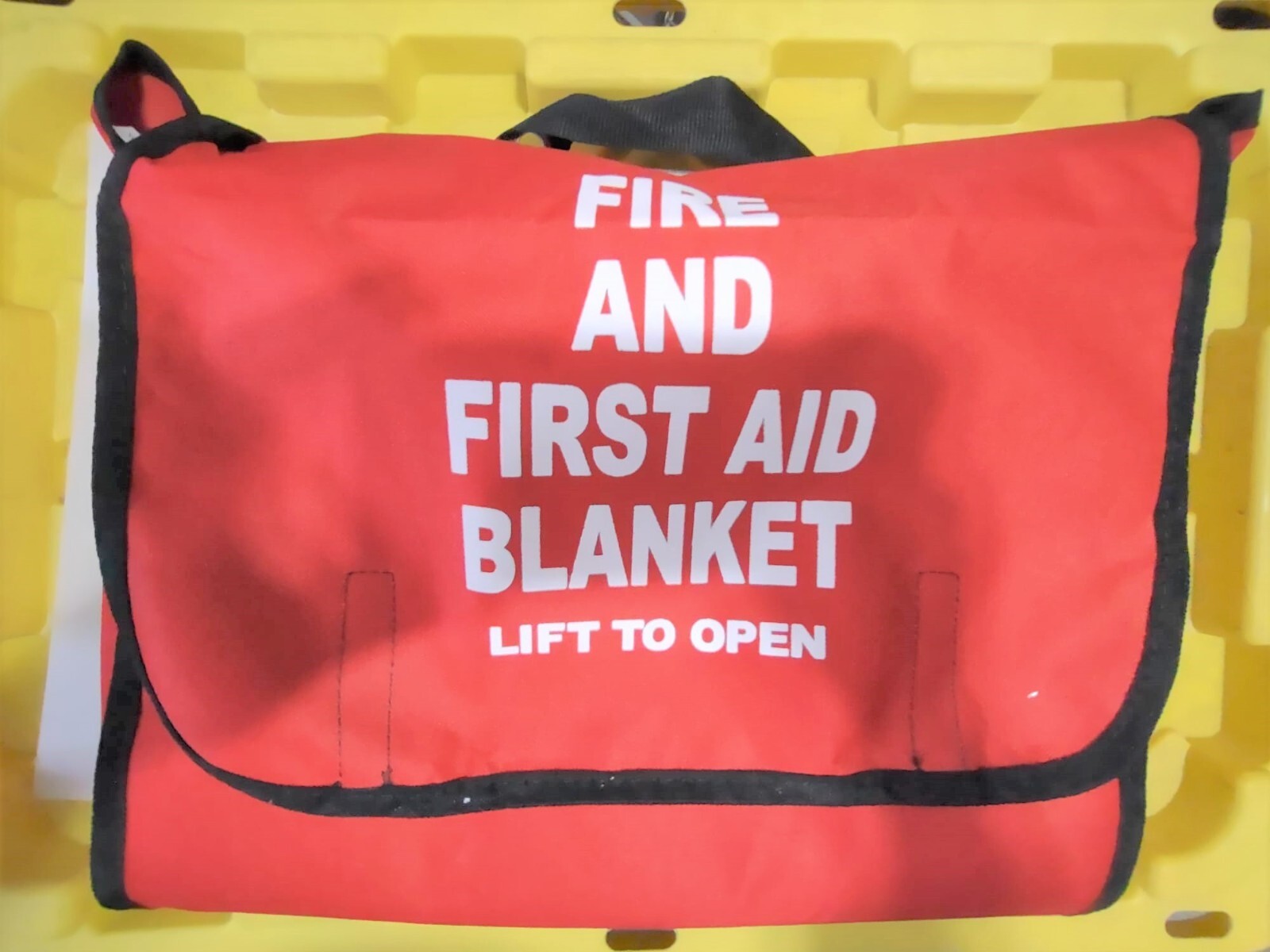 Fire And First AID Wool Blanket 66” x 90”, 80% Wool 20% Polyester, Dark Gray