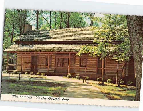 Postcard The Lost Sea Ye Ole General Store Sweetwater Tennessee USA