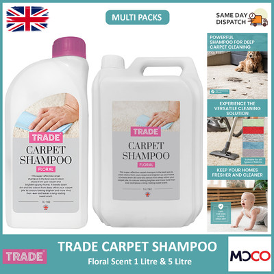 Trade Teppichreinigung Polsterreiniger Shampoo Fleckenentferner Haustiergeruch 1L 5L