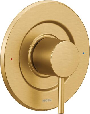 Moen T2191BG Brushed Gold Align Modern Bathroom Tub & Shower Valve Trim Kit
