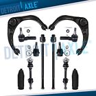 For Dodge Ram 1500 2Wd 5-Lug 12pc Front Upper Control Arm Ball Joint Tie Rod Kit