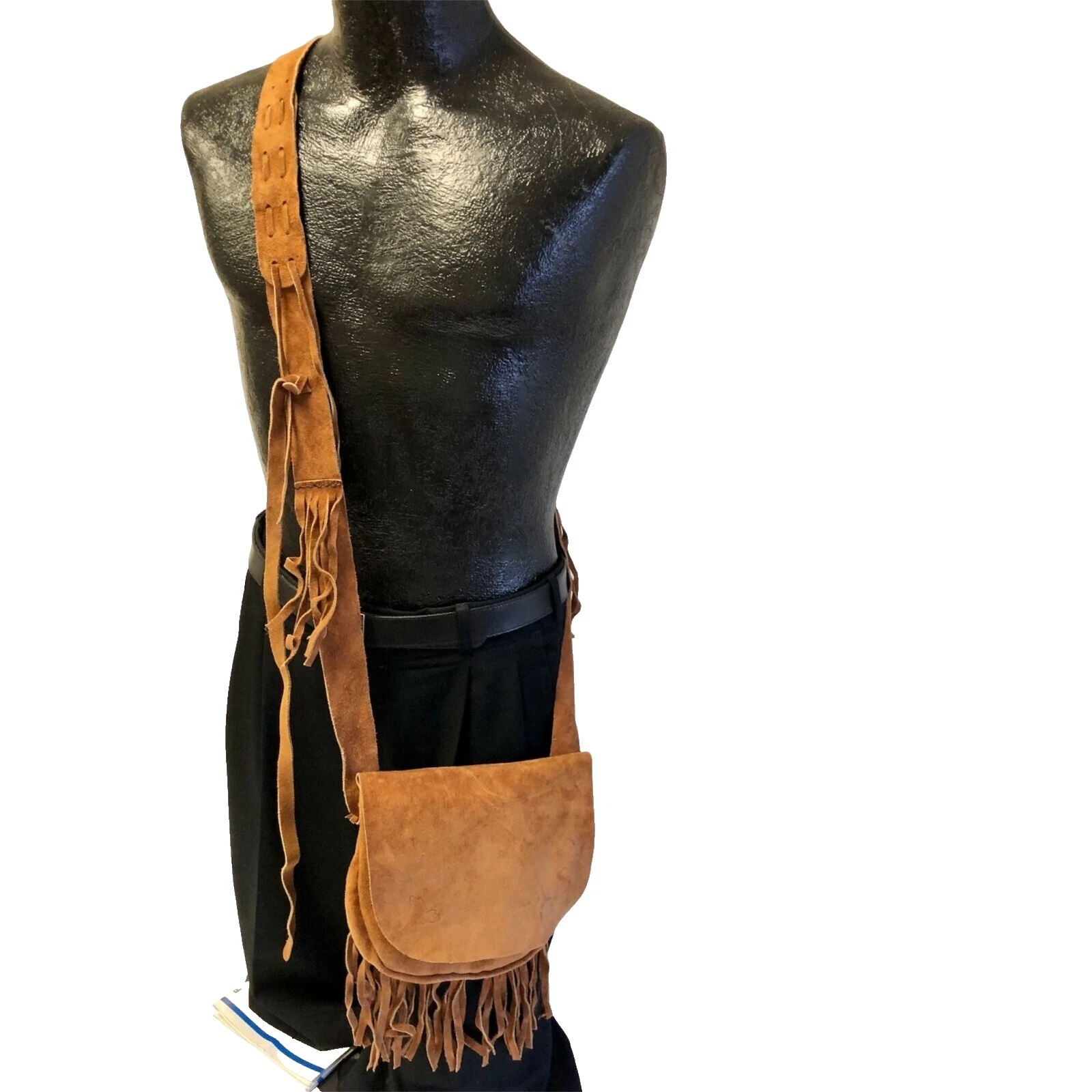 Hippy Leather Casual 1970s Vintage Bolsas, Bolsos y estuches