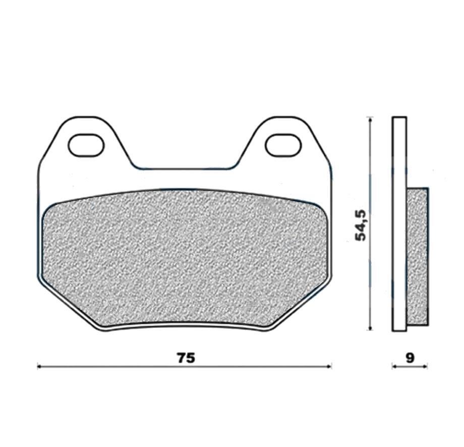Plaquettes de frein moto BMW K1200 LT Galfer, garniture premium en céramique semi-métallique
