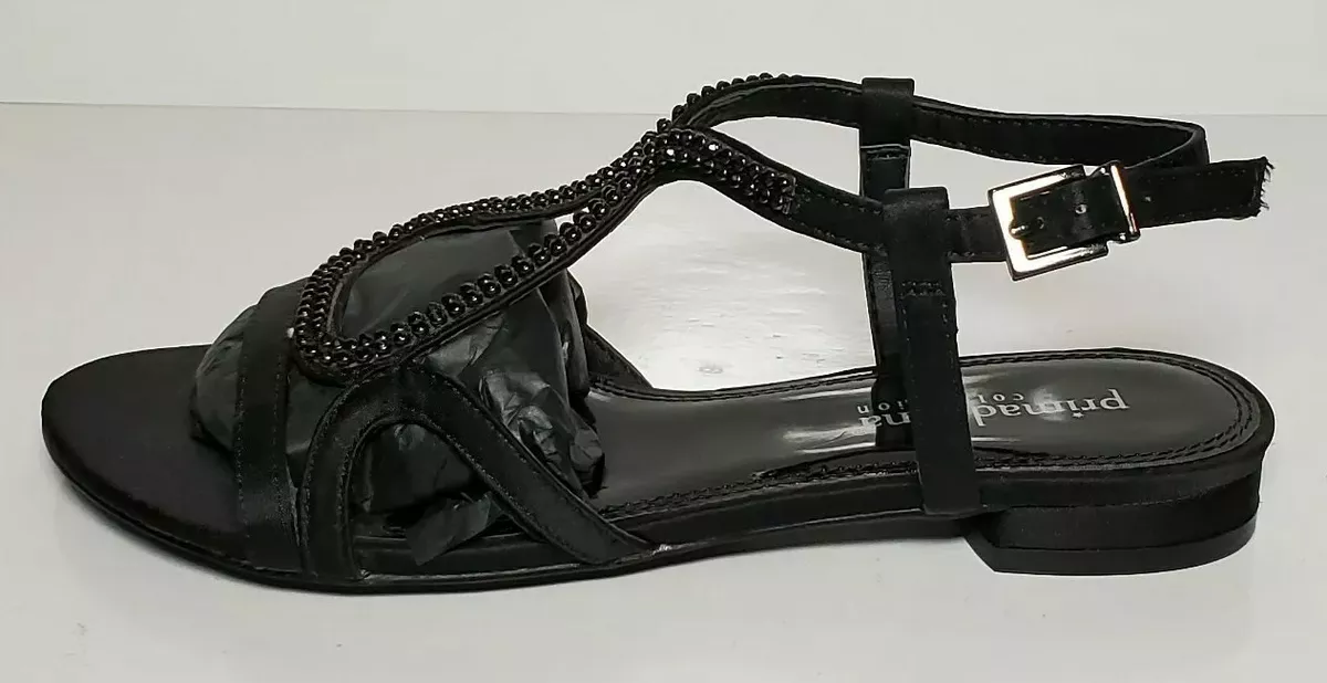 PRIMADONNA COLLECTION WOMEN SANDAL SIZE EURO 36 /BOX BEADED BLACK | eBay