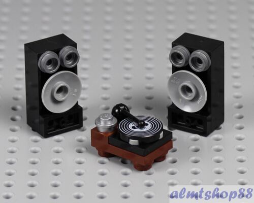 LEGO - Tocadiscos con Altavoces Estéreo Álbum de Vinilo Rock Star Band Minifigura de Música - Imagen 1 de 1