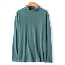 Men Thermal Underwear Shirt Tops Blouse T-shirts Turtle Neck Warm Casual