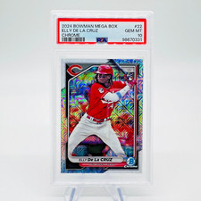 2024 Bowman Mega Box Chrome Mojo Elly De La Cruz RC PSA 10 Gem Mint Rookie REDS