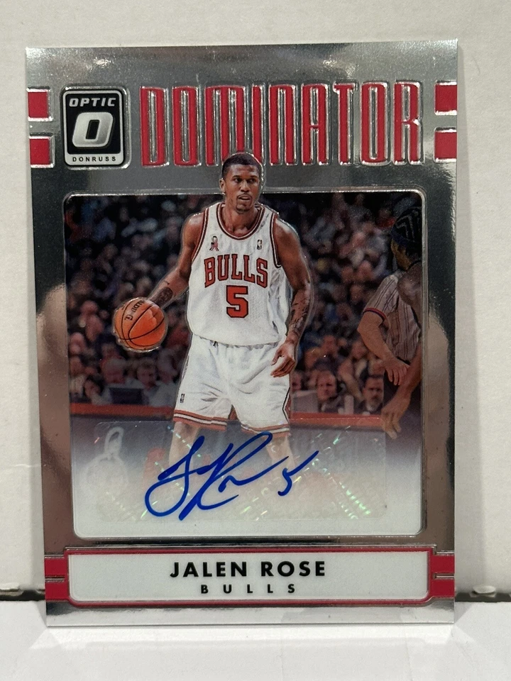 2016-17 Panini Donruss Optic Dominator Signatures Jalen Rose #33 automático/50 Foto 2 de 4