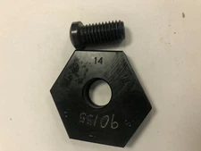 Mitee-Bite 13 to 18 mm Hex, 1/2-13 Stud Thread, Serrated Irregular Hex Clamp 