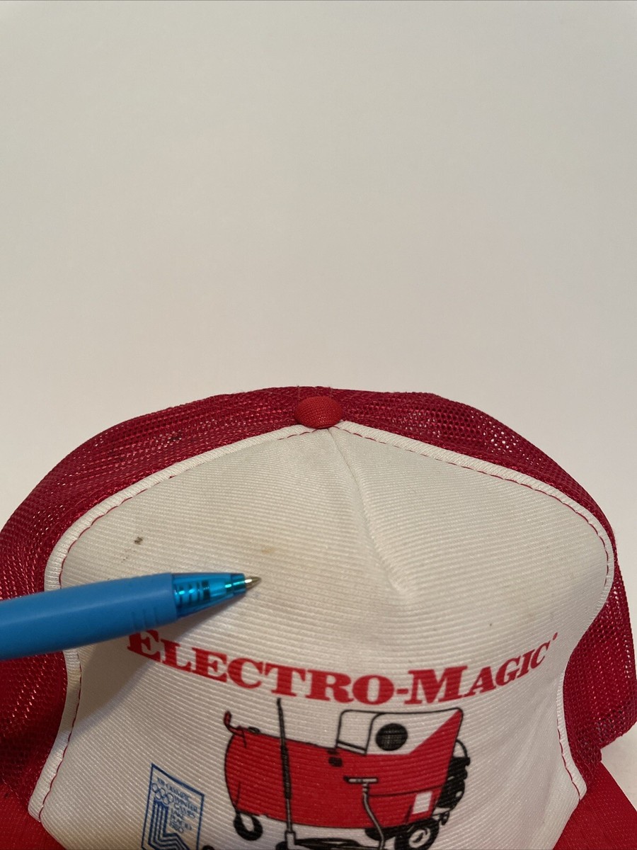 Vintage Electro-Magic Cleaning Supplies Snapback Trucker Hat View 4