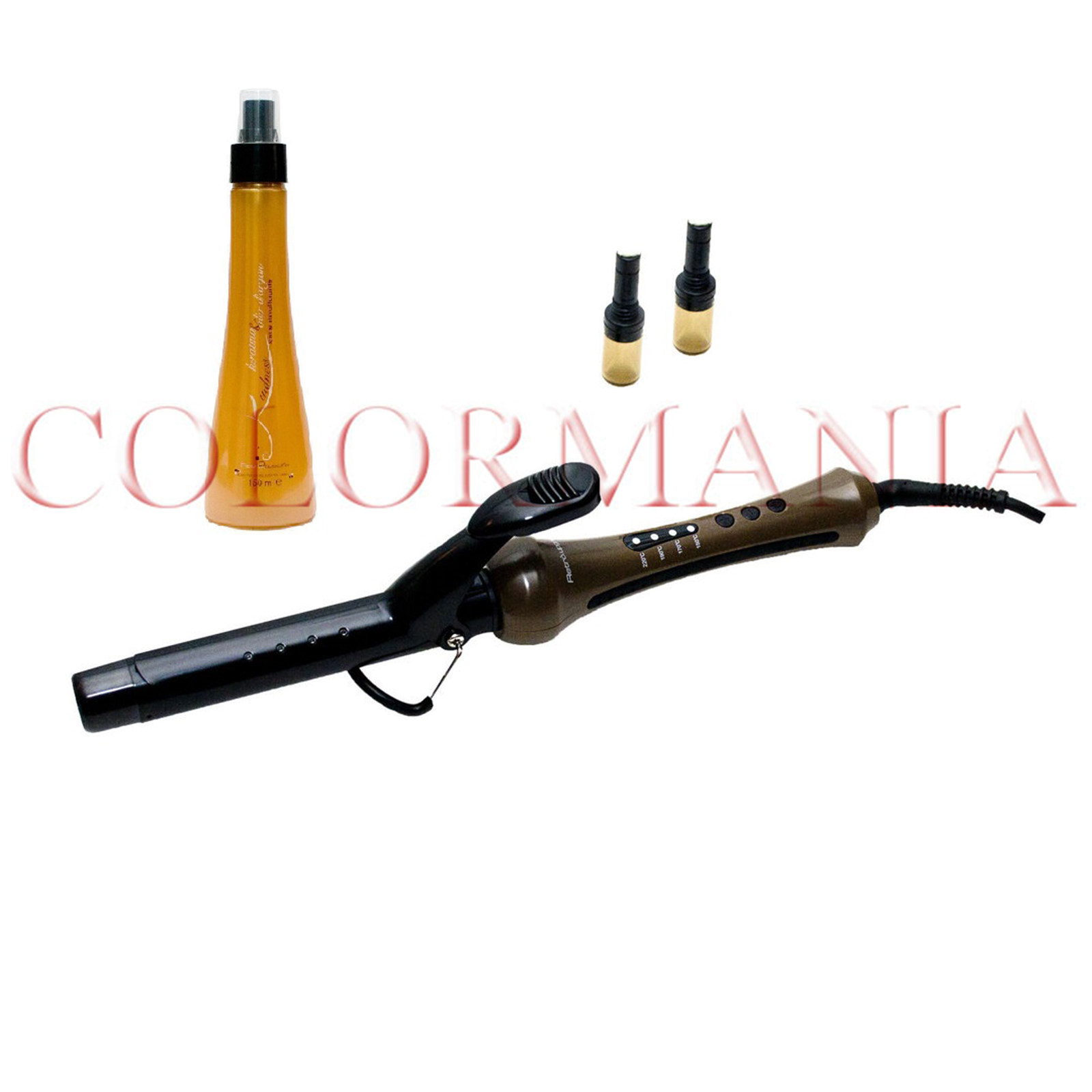 RETRO' FERRO ARRICCIACAPELLI A VAPORE  + SPRAY RISTRUTTURANTE CON OLIO DI ARGAN