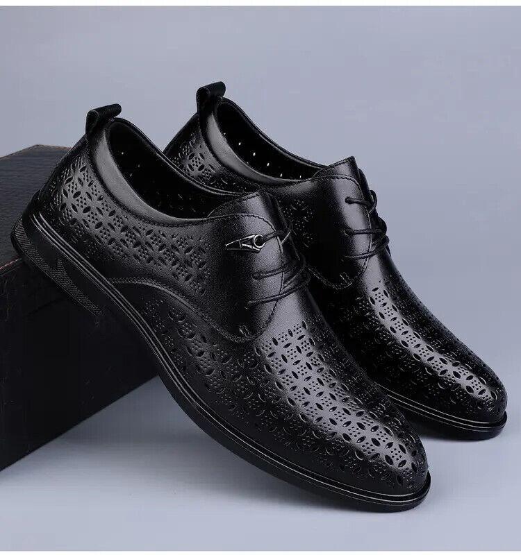 SAOLA Scarpe eleganti da smoking cave formali casual traspiranti da uomo stringate punta a punta Oxford