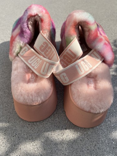 UGG FLUFF YEAH DISCO SLIDE PLATEAU Damen Sandalen Hausschuhe Schuhe Gr.40 - Bild 8 von 9
