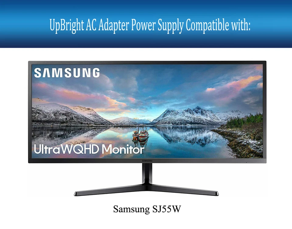 AC Adapter For Samsung J525D 32" SJ55W 34 inch Monitor BN44-00887A Power Supply - Image 2 of 4