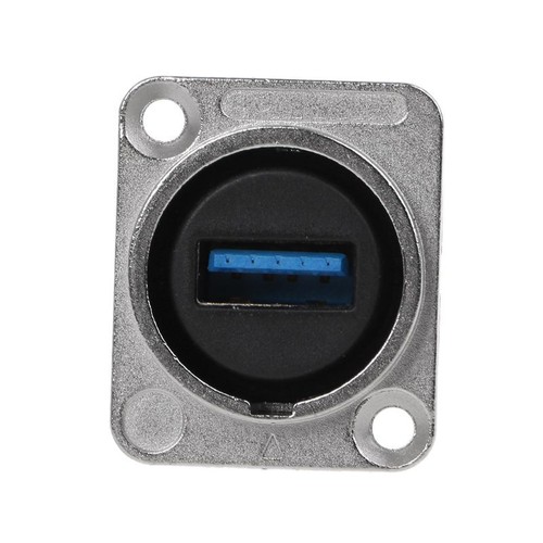 USB 3.0 Socket Metal D type Female to Female Connector Panel Mounting Holder - Zdjęcie 5 z 7