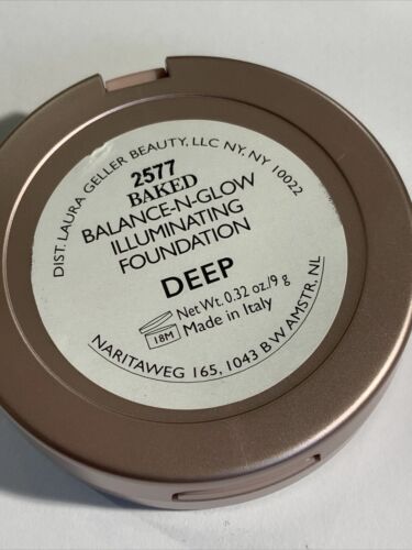 LAURA GELLER BAKED BALANCE N GLOW ILLUMINATING FOUNDATION~ SHADE DEEP 9 GRAMS - Picture 3 of 3