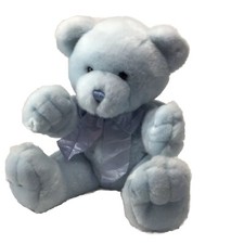 Aurora Baby Boy Blue Teddy Bear 11 Sitting Plush Stuffed Animal