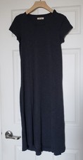 Madewell Women's Relaxed Midi Tee Dress Charcoal Gray - Size Small - EUC