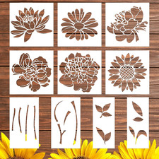 Large Flower Stencils for Painting - Wall Stencils for Painting Large Pattern on