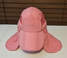 Outfly Hat Womens Large Pink Poly Neck Cover Face Mask Gaiter Flex Bill