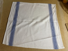Blue stripe Kitchen cloth style Napkins  Square 48cm x 48cm 100% cotton