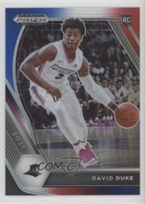 2021-22 Panini Prizm Draft Picks Red White & Blue Prizm David Duke Jr #44 0fp5