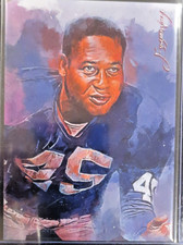 Emlen Tunnell Art Card Limited 12/50 Edward Vela Signed (New York Giants)