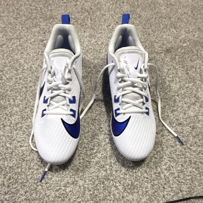 Nike Vapor Edge Speed 360 2 Football Cleats White/Blue US 11.5 Medium 