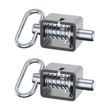 3-1/2'' Heavy Duty Trailer Gate Latch, Universal Spring Latch Assembly, Weld-...