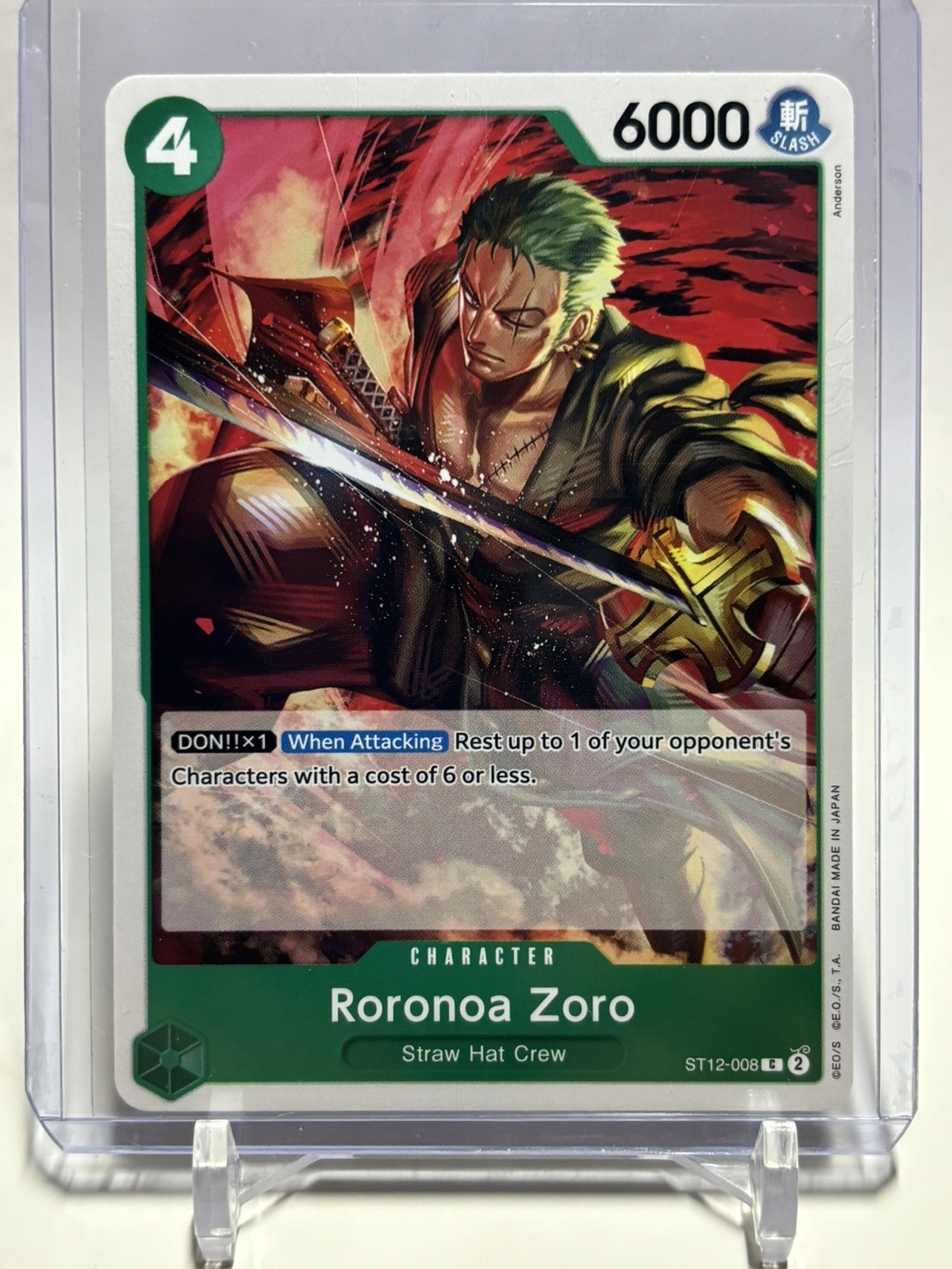ST12-008 Roronoa Zoro, Starter Deck 12: Zoro and Sanji - One Piece Card Game