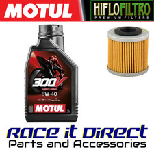 Oil and Filter for Aprilia 125 Tuono 4T 2017-2020 MOTUL 300V & Hiflo
