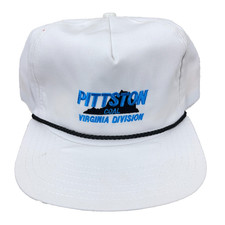 Vintage Pittston Coal Trucker Hat Cap Made In USA Rope Virginia Mine 80s 90s