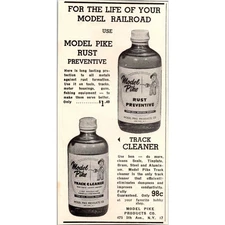 Model Pike Products Co. Rust Preventive New York NY 1947 HO Trains Ad SAH5-M5