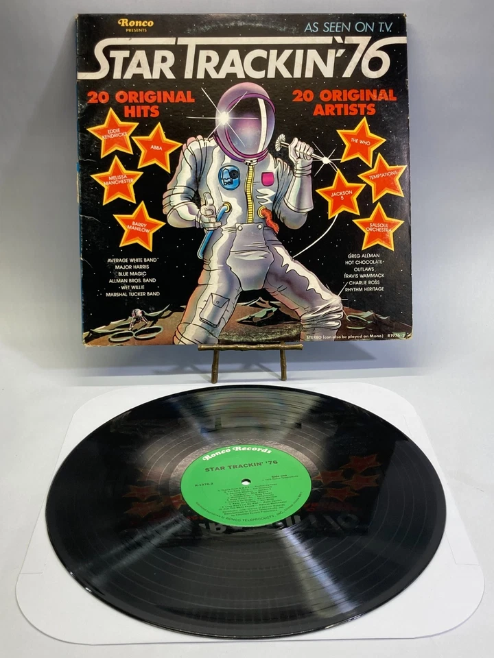 Star Trackin' '76 Vintage Vinyl Compilation LP 1976 Ronco Record R-1976-2 - Image 3 of 4