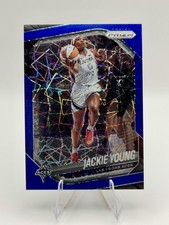 2025 Panini Prizm WNBA #23 Jackie Young Blue Velocity Prizms