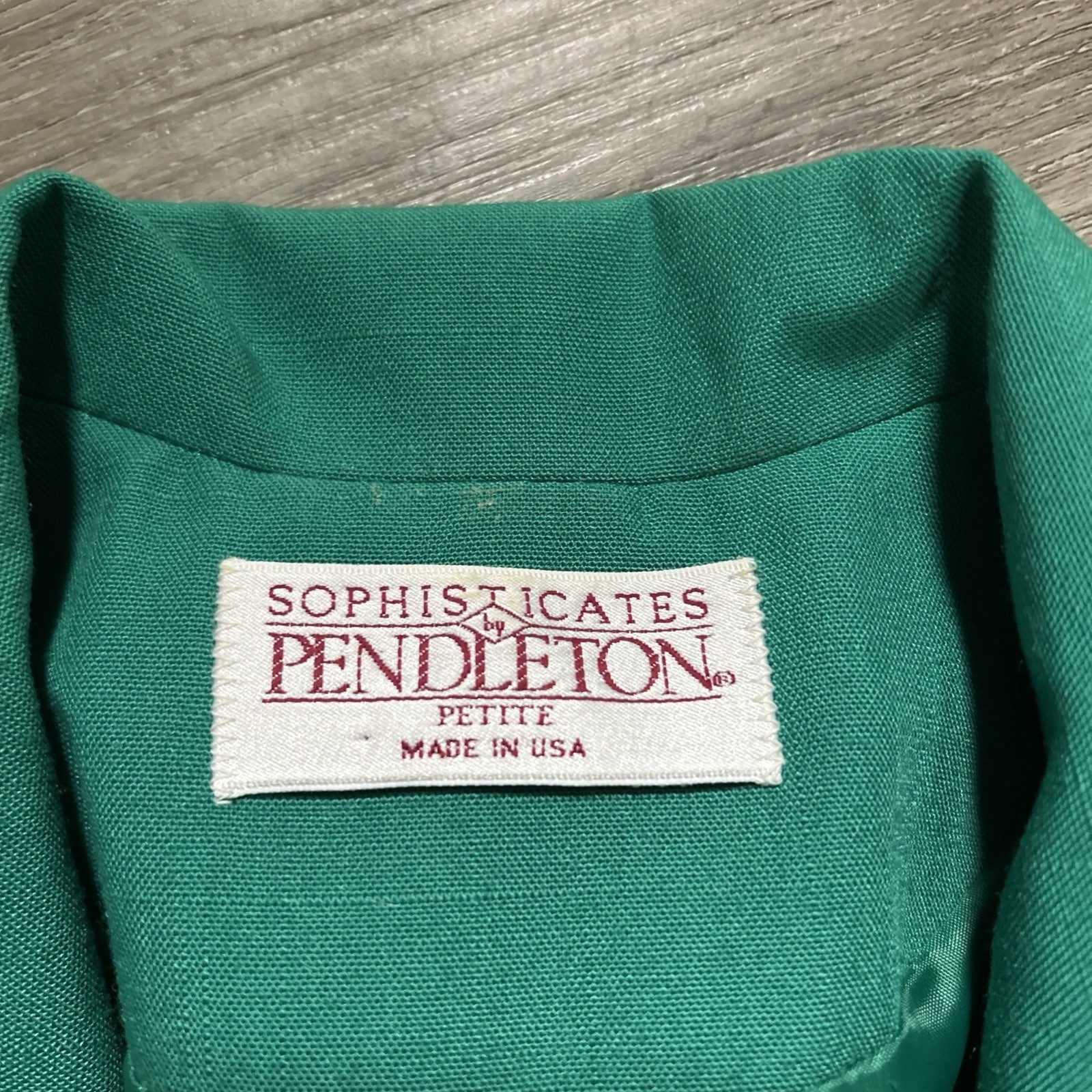 Vintage Emerald Green Pendleton Sophisticates Bla… - image 8