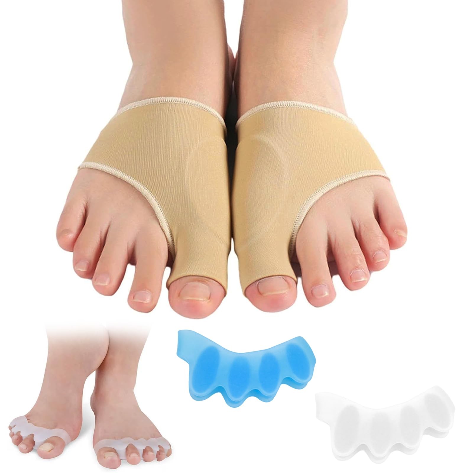 Redresseur d'orteil correcteur de jour et nuit en silicone souple
