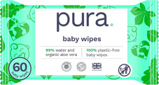 Natural Sensitive Baby Wipes, 99 Water, Unscented  Hypoallergenic, Suitable fo