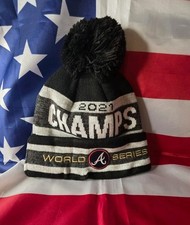 Men's Atlanta Braves New Era Black 2021 World Series Champions Knit Hat