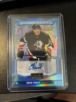 Owen Power Autograph Blue Rainbow O-pee-chee 24/25