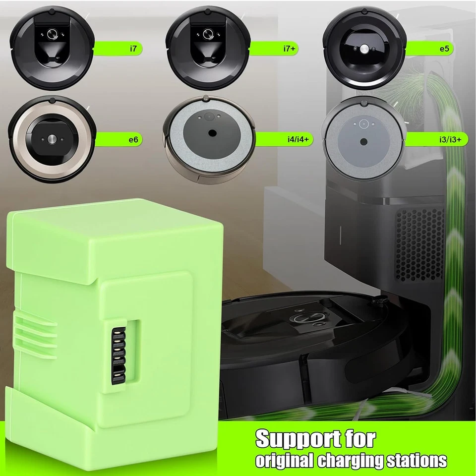 2x 4.5Ah Li-Ion Battery For iRobot Roomba 14.4V e5 e6 i3 i4 i6 i7+ ABL-D1 e5158 - Image 4 of 4